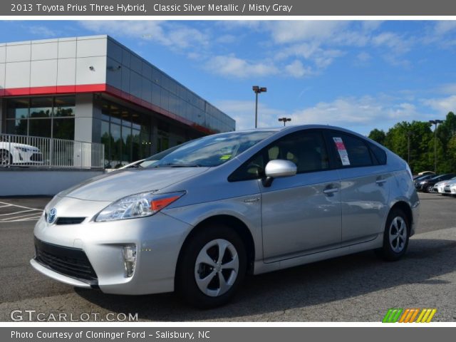 2013 Toyota Prius Three Hybrid in Classic Silver Metallic