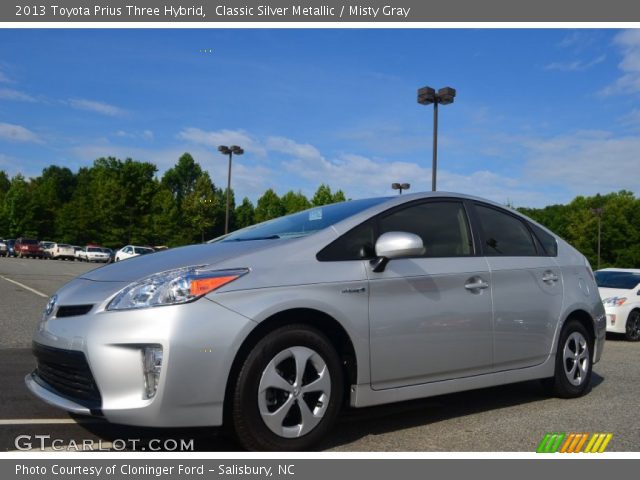 2013 Toyota Prius Three Hybrid in Classic Silver Metallic