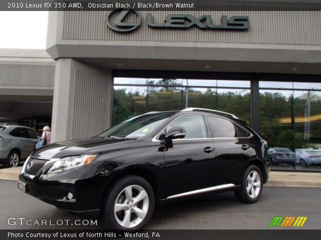 2010 Lexus RX 350 AWD in Obsidian Black