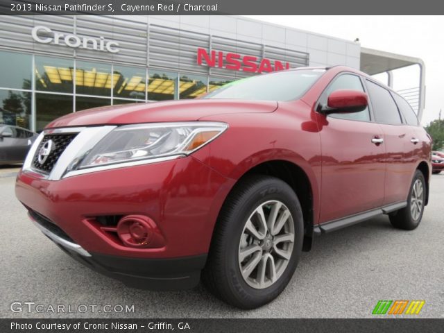 2013 Nissan Pathfinder S in Cayenne Red