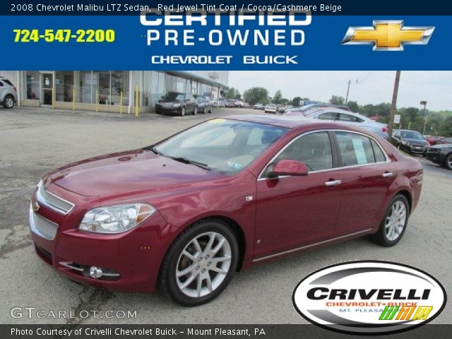 2008 Chevrolet Malibu LTZ Sedan in Red Jewel Tint Coat