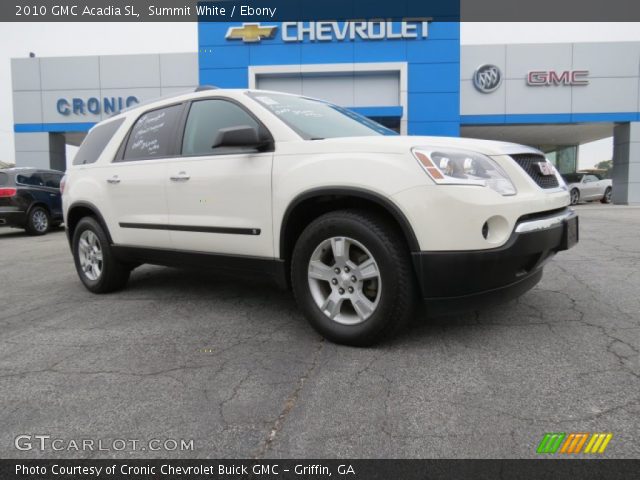 2010 GMC Acadia SL in Summit White