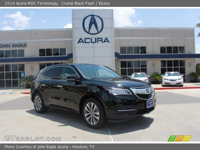 2014 Acura MDX Technology in Crystal Black Pearl
