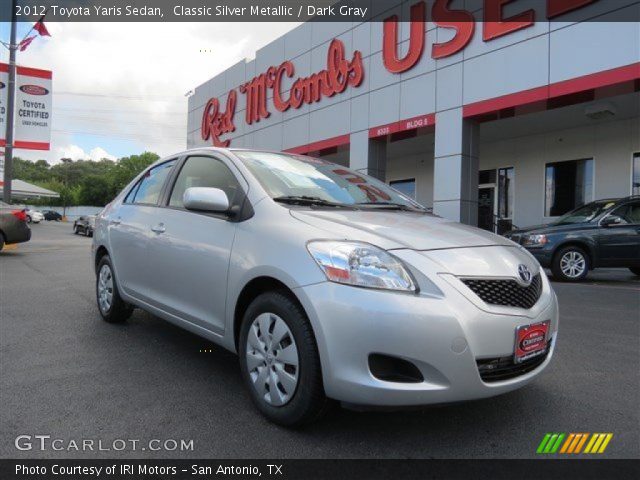 2012 Toyota Yaris Sedan in Classic Silver Metallic