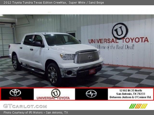 2012 Toyota Tundra Texas Edition CrewMax in Super White
