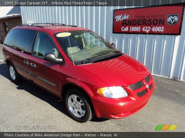 2003 Dodge Caravan SXT in Inferno Red Tinted Pearl