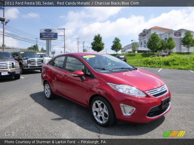 2011 Ford Fiesta SEL Sedan in Red Candy Metallic