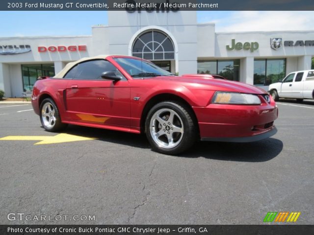 2003 Ford Mustang GT Convertible in Redfire Metallic
