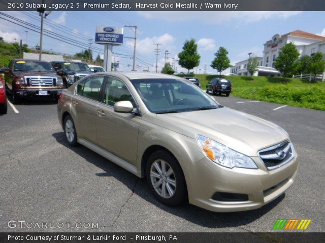 2010 Subaru Legacy 2.5i Premium Sedan in Harvest Gold Metallic