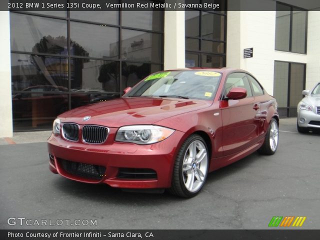 2012 BMW 1 Series 135i Coupe in Vermillion Red Metallic
