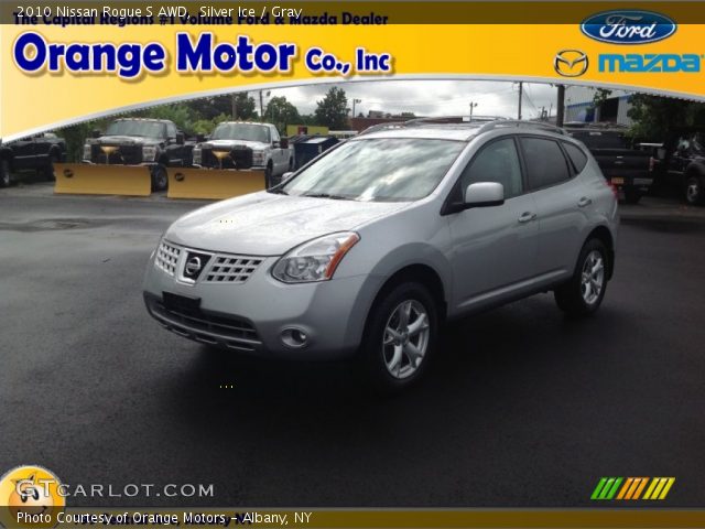 2010 Nissan Rogue S AWD in Silver Ice