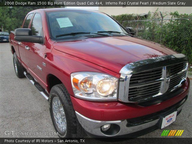 2008 Dodge Ram 1500 Big Horn Edition Quad Cab 4x4 in Inferno Red Crystal Pearl