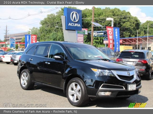 2010 Acura MDX Technology in Crystal Black Pearl