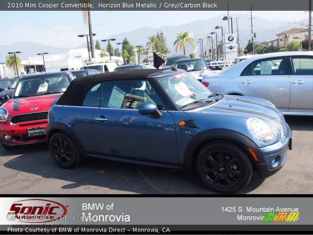 2010 Mini Cooper Convertible in Horizon Blue Metallic