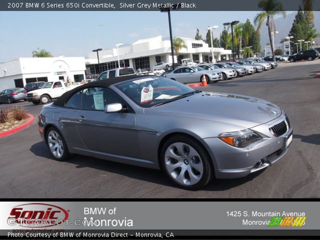 2007 BMW 6 Series 650i Convertible in Silver Grey Metallic