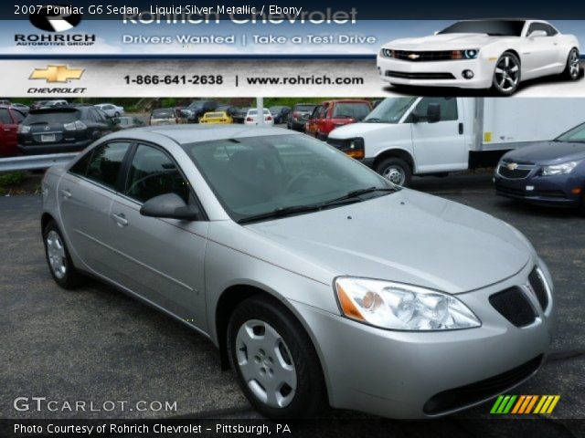 2007 Pontiac G6 Sedan in Liquid Silver Metallic