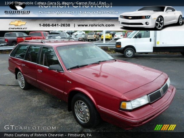 1996 Oldsmobile Cutlass Ciera SL Wagon in Garnet Red