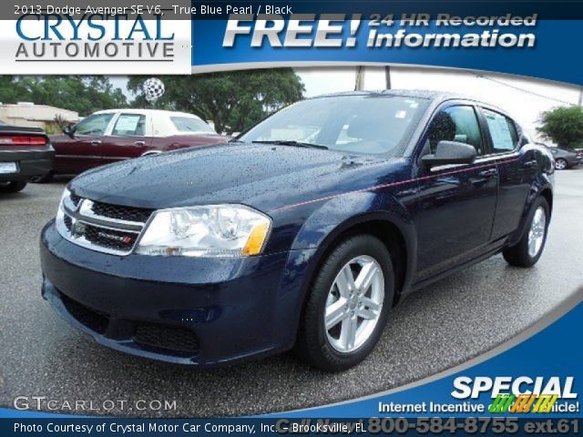 2013 Dodge Avenger SE V6 in True Blue Pearl