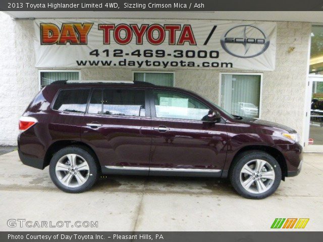2013 Toyota Highlander Limited 4WD in Sizzling Crimson Mica
