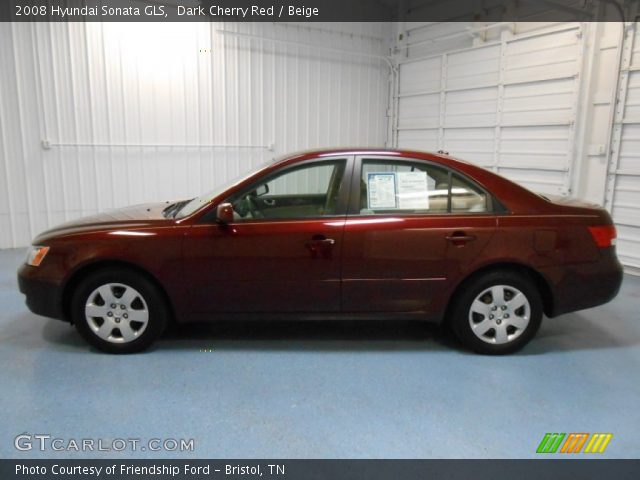 2008 Hyundai Sonata GLS in Dark Cherry Red