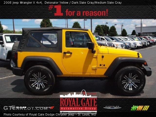 2008 Jeep Wrangler X 4x4 in Detonator Yellow
