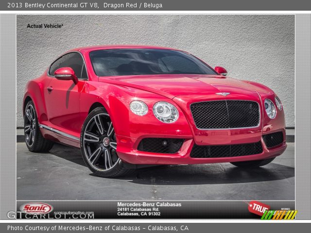 2013 Bentley Continental GT V8  in Dragon Red