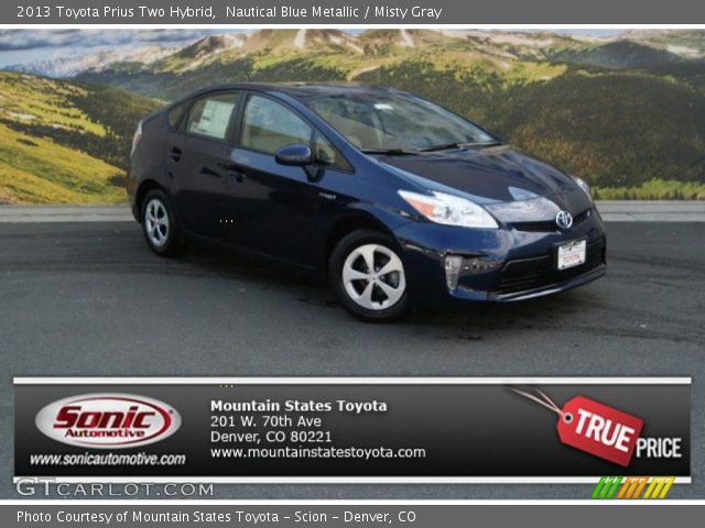 2013 Toyota Prius Two Hybrid in Nautical Blue Metallic