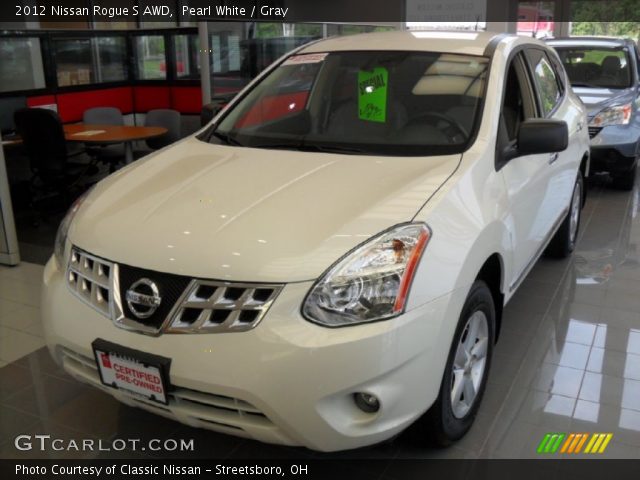 2012 Nissan Rogue S AWD in Pearl White