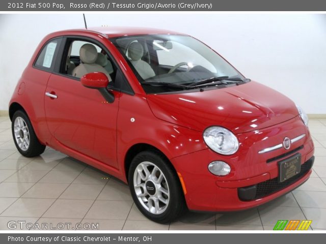 2012 Fiat 500 Pop in Rosso (Red)