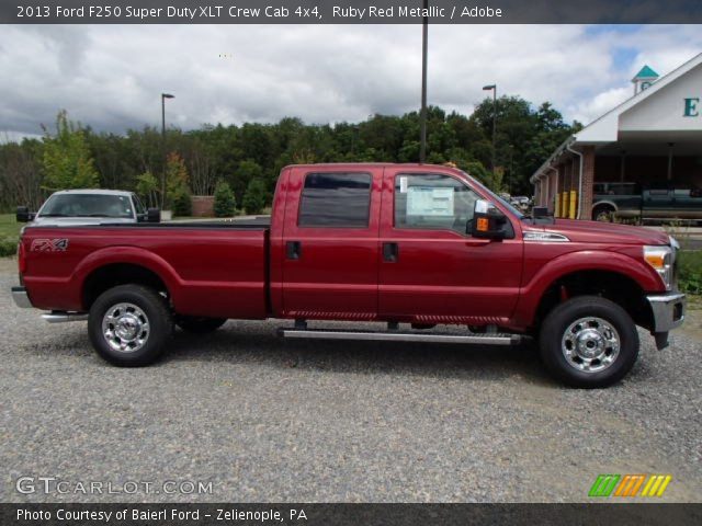 2013 Ford F250 Super Duty XLT Crew Cab 4x4 in Ruby Red Metallic