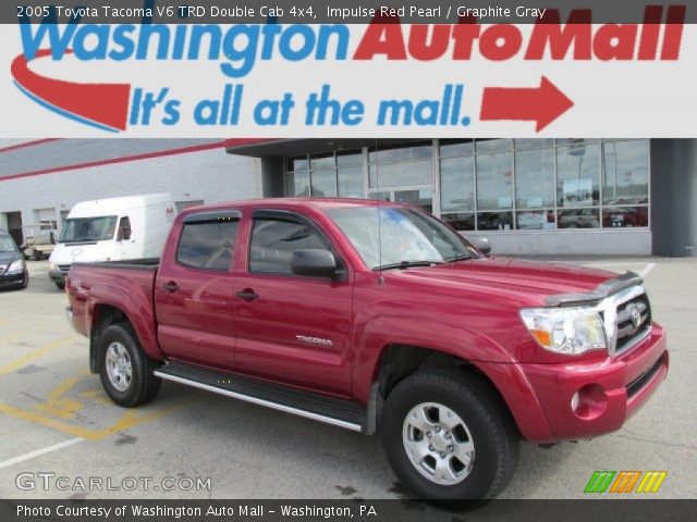 2005 Toyota Tacoma V6 TRD Double Cab 4x4 in Impulse Red Pearl