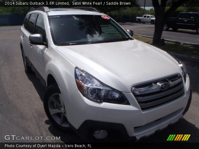 2014 Subaru Outback 3.6R Limited in Satin White Pearl