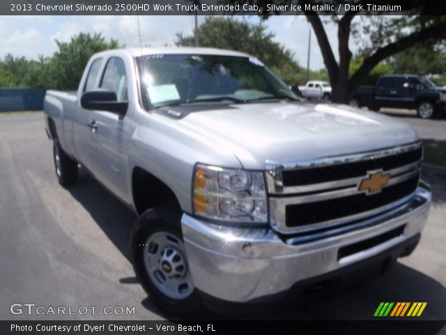 2013 Chevrolet Silverado 2500HD Work Truck Extended Cab in Silver Ice Metallic