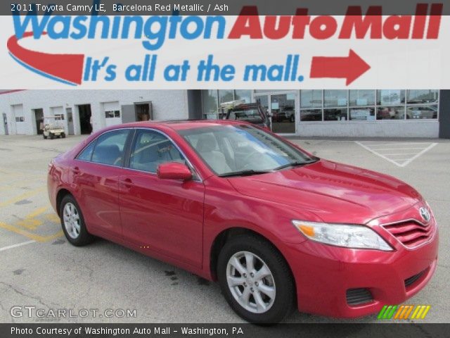 2011 Toyota Camry LE in Barcelona Red Metallic