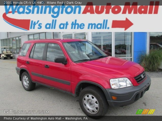 2001 Honda CR-V LX 4WD in Milano Red