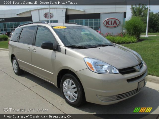 2005 Toyota Sienna LE in Desert Sand Mica