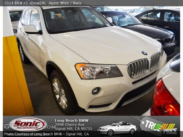 2014 BMW X3 xDrive28i in Alpine White
