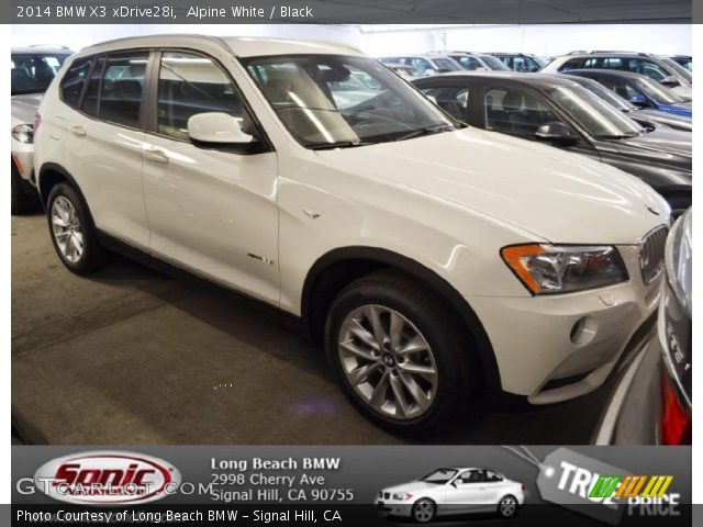2014 BMW X3 xDrive28i in Alpine White