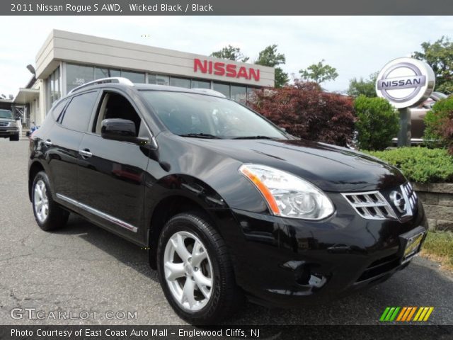 2011 Nissan Rogue S AWD in Wicked Black