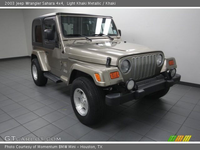 2003 Jeep Wrangler Sahara 4x4 in Light Khaki Metallic