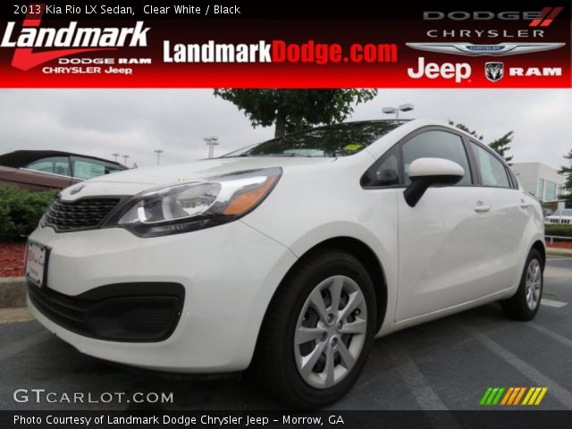 2013 Kia Rio LX Sedan in Clear White