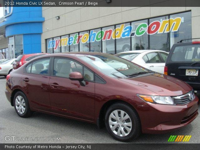 2012 Honda Civic LX Sedan in Crimson Pearl
