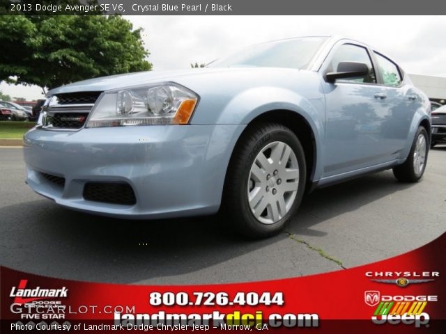 2013 Dodge Avenger SE V6 in Crystal Blue Pearl
