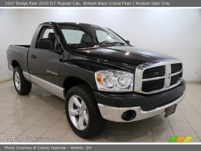 2007 Dodge Ram 1500 SLT Regular Cab in Brilliant Black Crystal Pearl