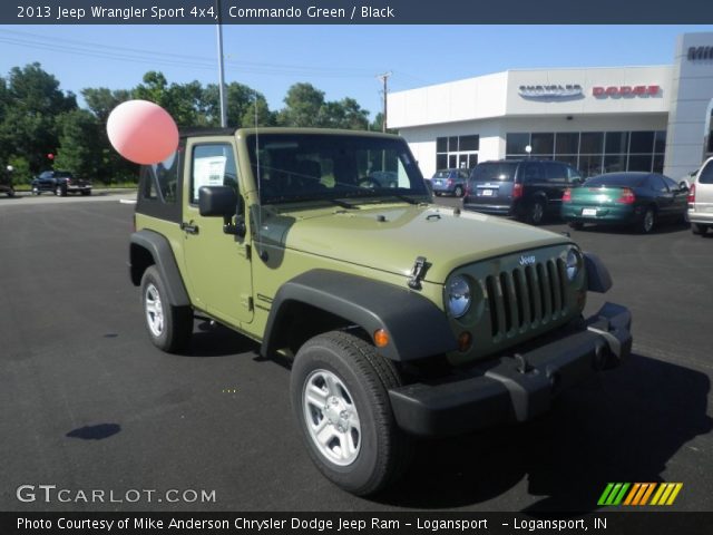 2013 Jeep Wrangler Sport 4x4 in Commando Green