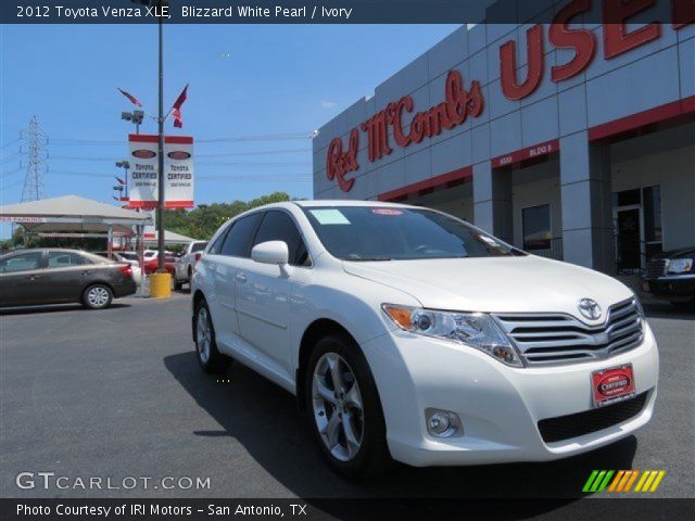 2012 Toyota Venza XLE in Blizzard White Pearl