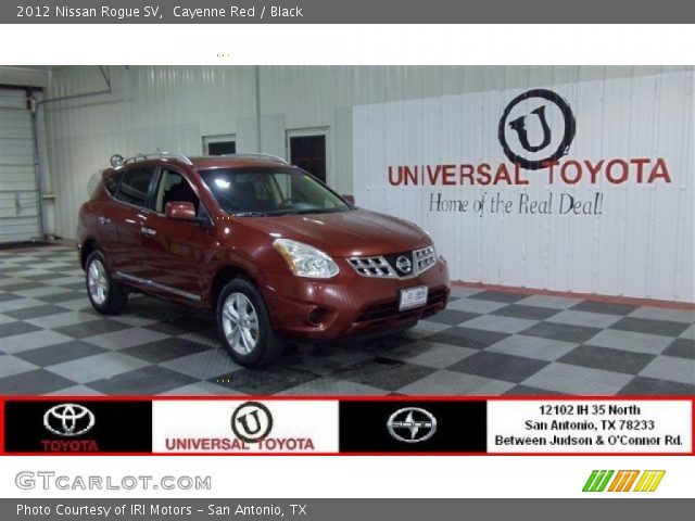 2012 Nissan Rogue SV in Cayenne Red