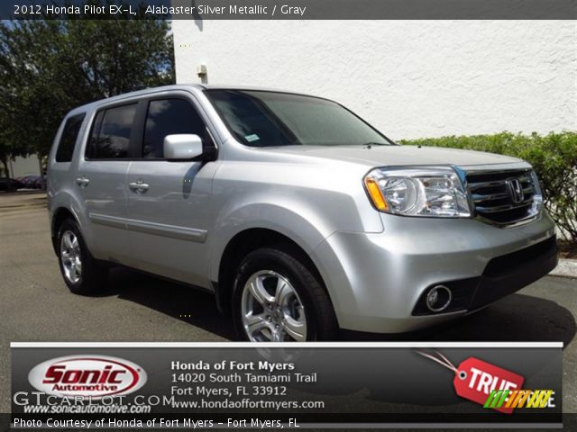 2012 Honda Pilot EX-L in Alabaster Silver Metallic