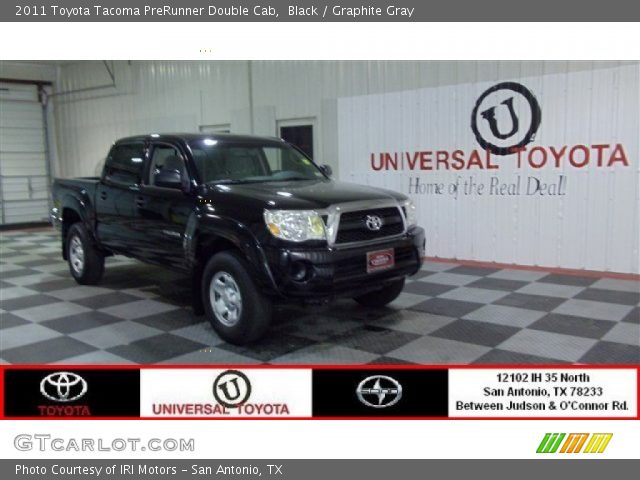 2011 Toyota Tacoma PreRunner Double Cab in Black