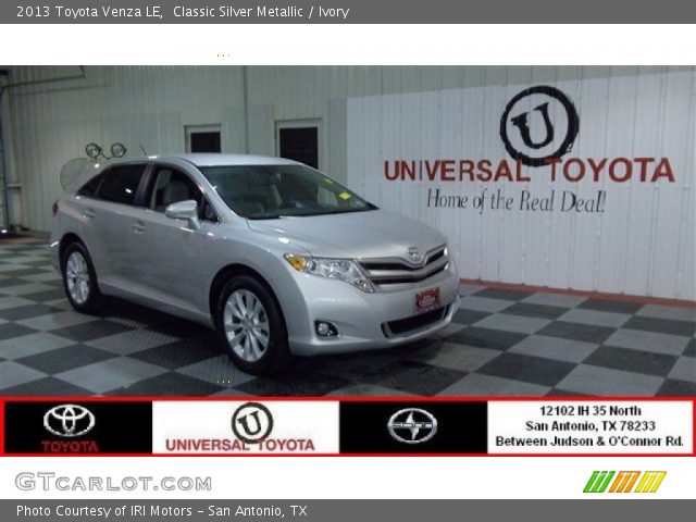 2013 Toyota Venza LE in Classic Silver Metallic
